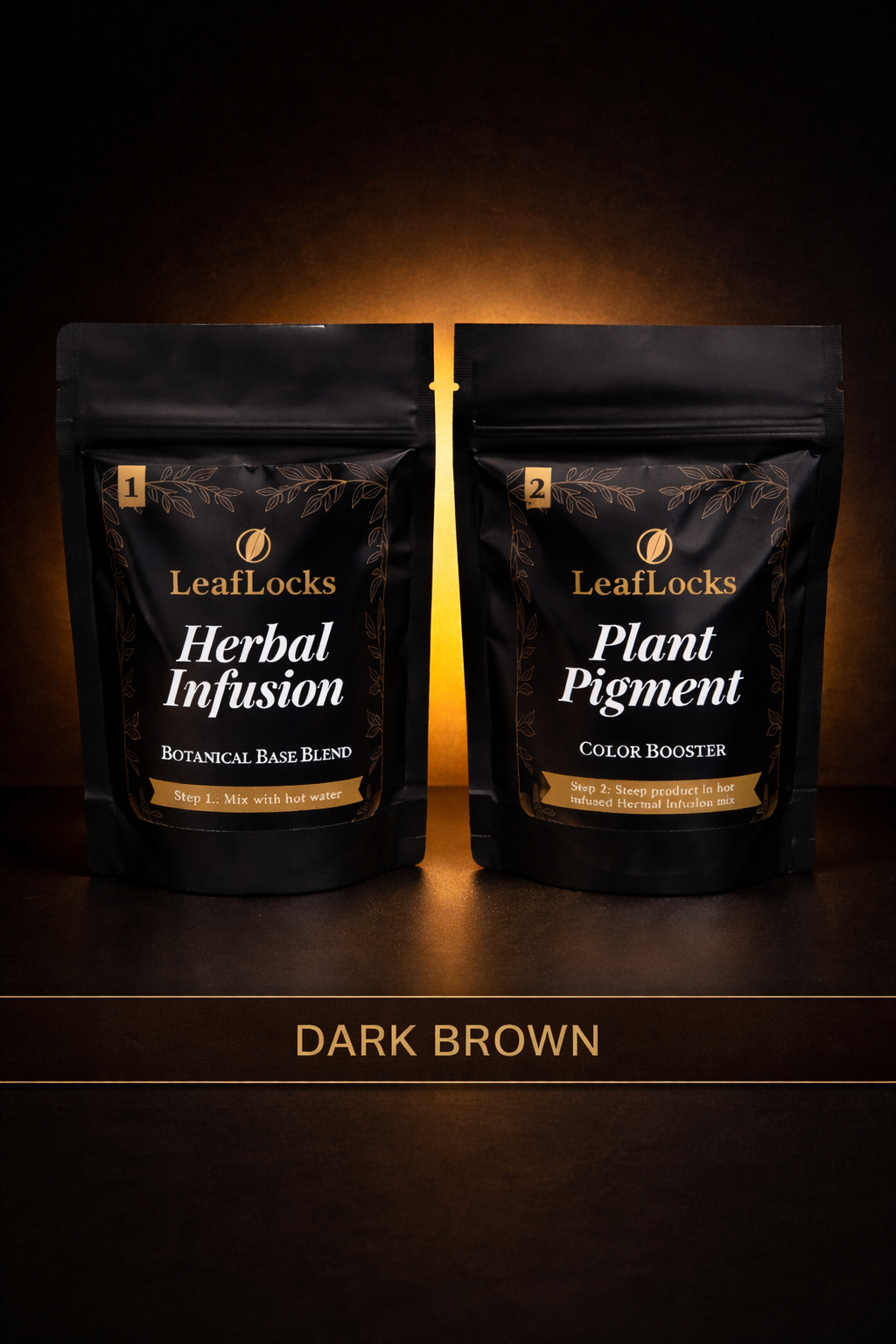 Leaflocks Root Touch Up Kit for Soft Black color (All Natural, Single Application)